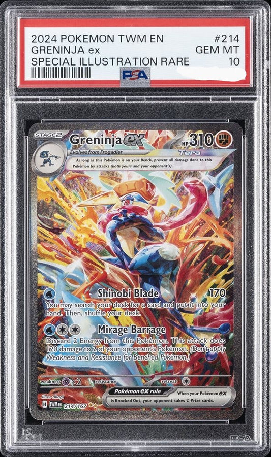 PSA 10 Greninja ex Twilight Masquerade 214/167