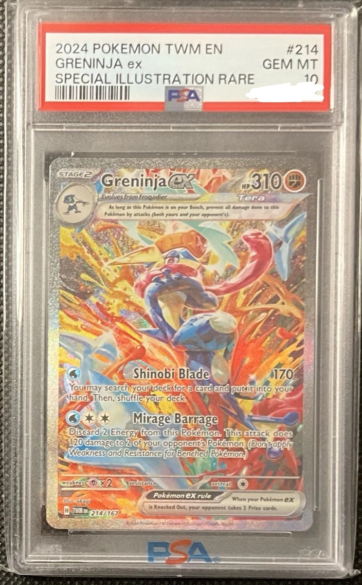 PSA 10 Greninja ex Twilight Masquerade 214/167
