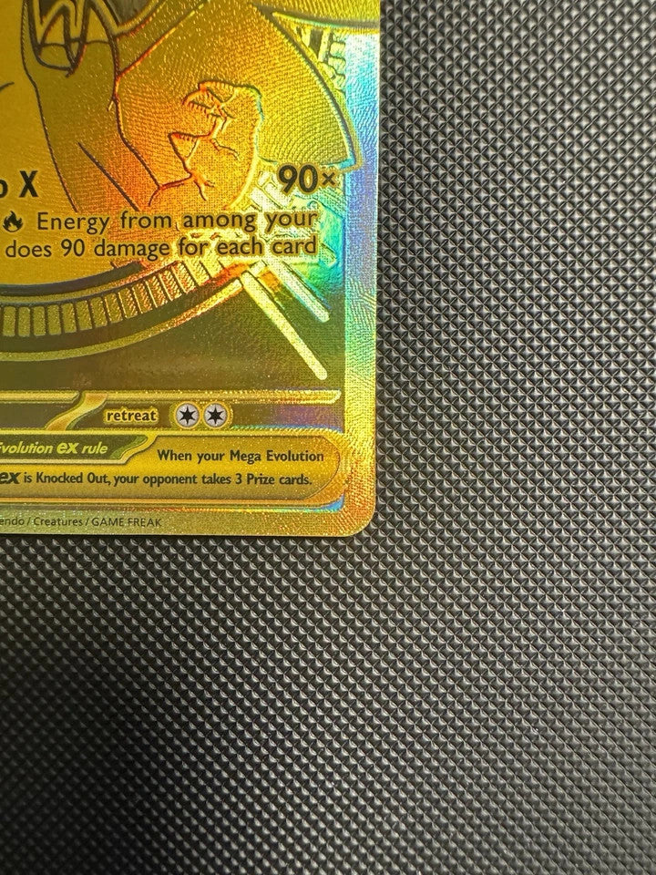 Mega Charizard X EX 130/094 Phantasmal Flames Hyper Rare Gold