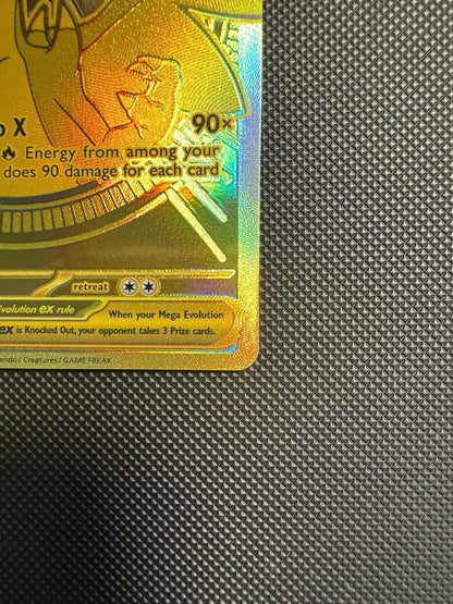 Mega Charizard X EX 130/094 Phantasmal Flames Hyper Rare Gold