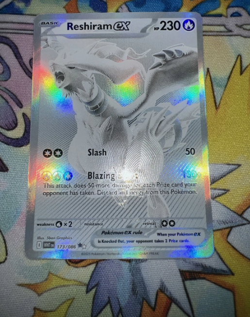 Reshiram Ex 173/086 White Flare