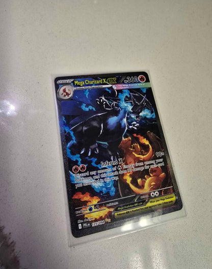 Mega Charizard X Ex 125/094 Phantasmal Flames Secret Illustration Rare